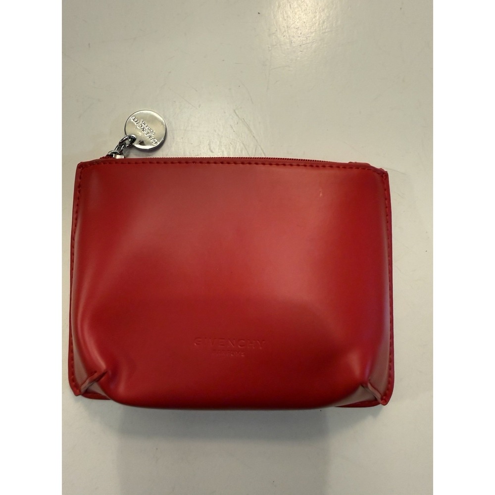 Givenchy Parfums Red Small Makeup Pouch Coin Purse.